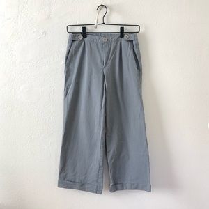 APC Wide Leg Crop Grey Pants 34